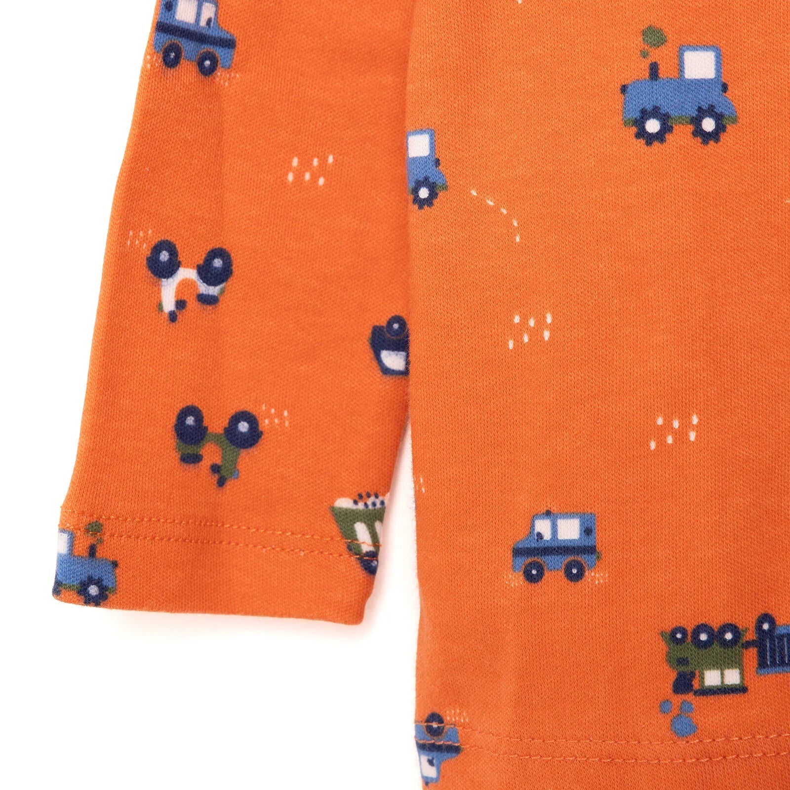 HelloBaby Baby Boy Long Sleeve Pyjamas Set - Orange - mezetto ebebek ebebek