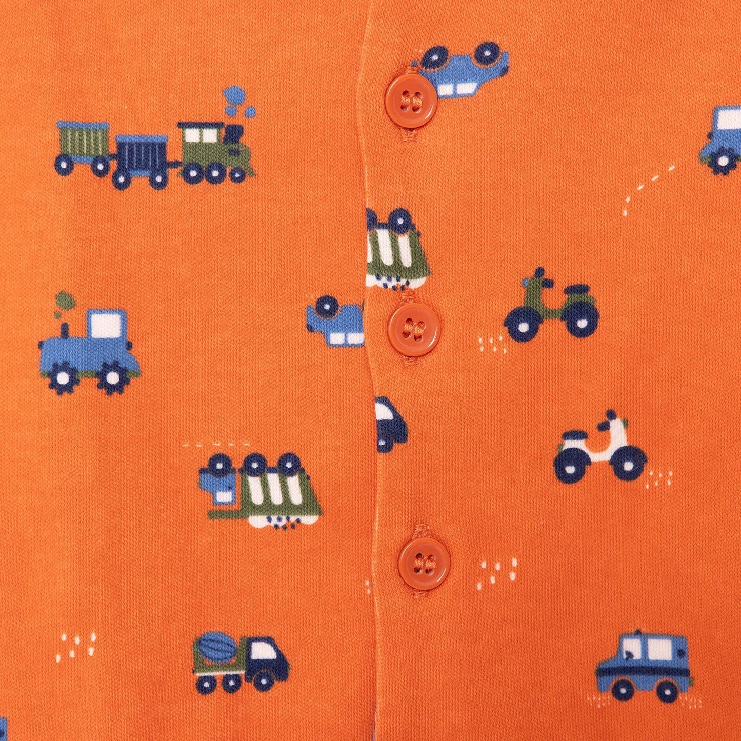 HelloBaby Baby Boy Long Sleeve Pyjamas Set - Orange - mezetto ebebek ebebek