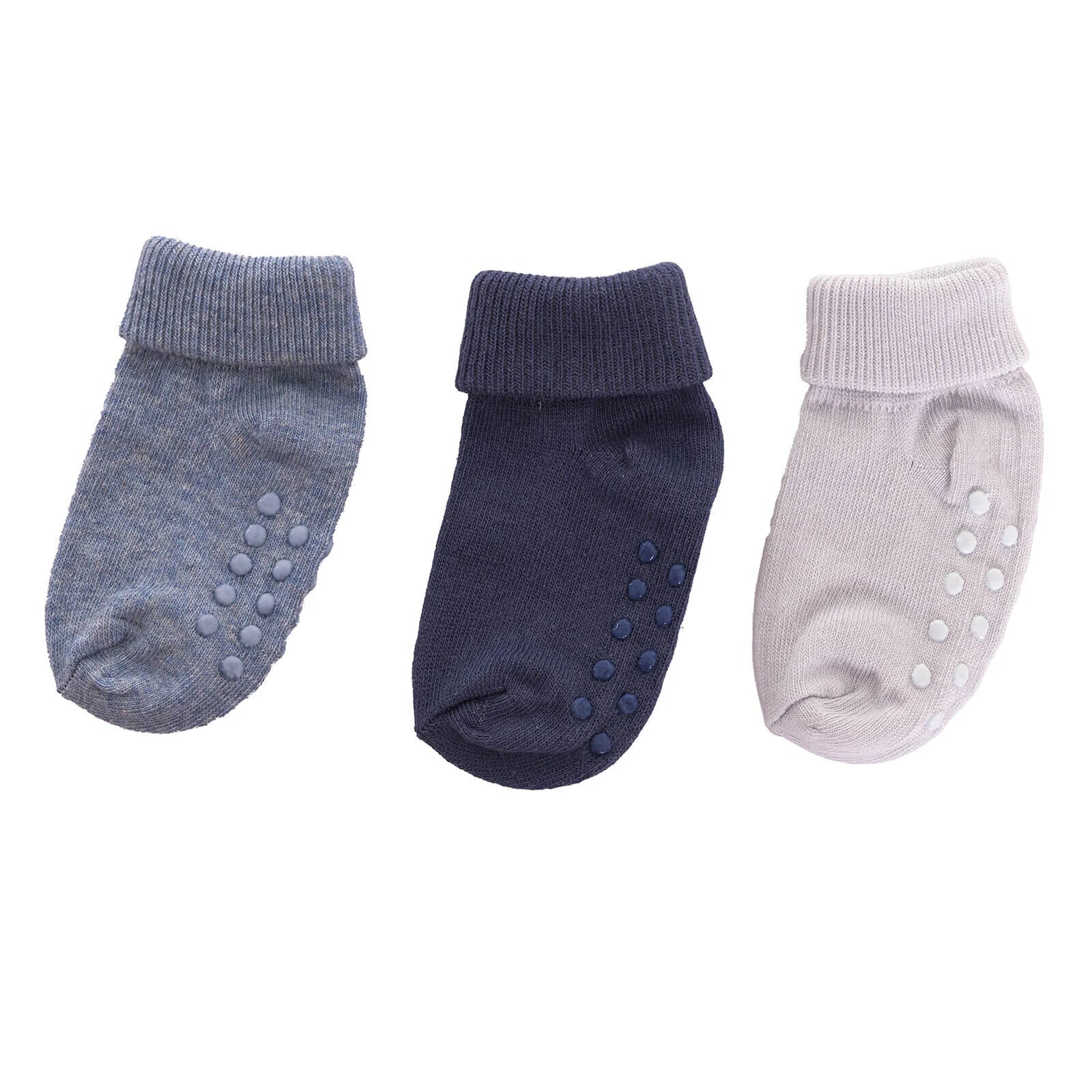 HelloBaby Baby Boy Pack of 3 Socks - Blue - mezetto ebebek ebebek