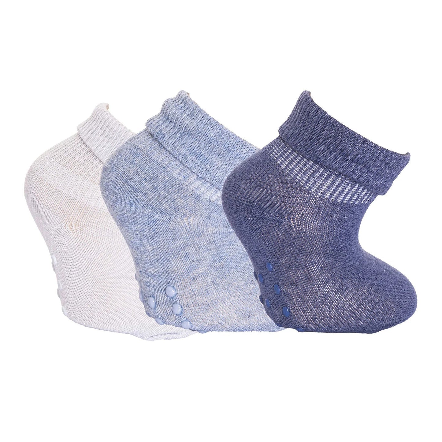 HelloBaby Baby Boy Pack of 3 Socks - Blue - mezetto ebebek ebebek