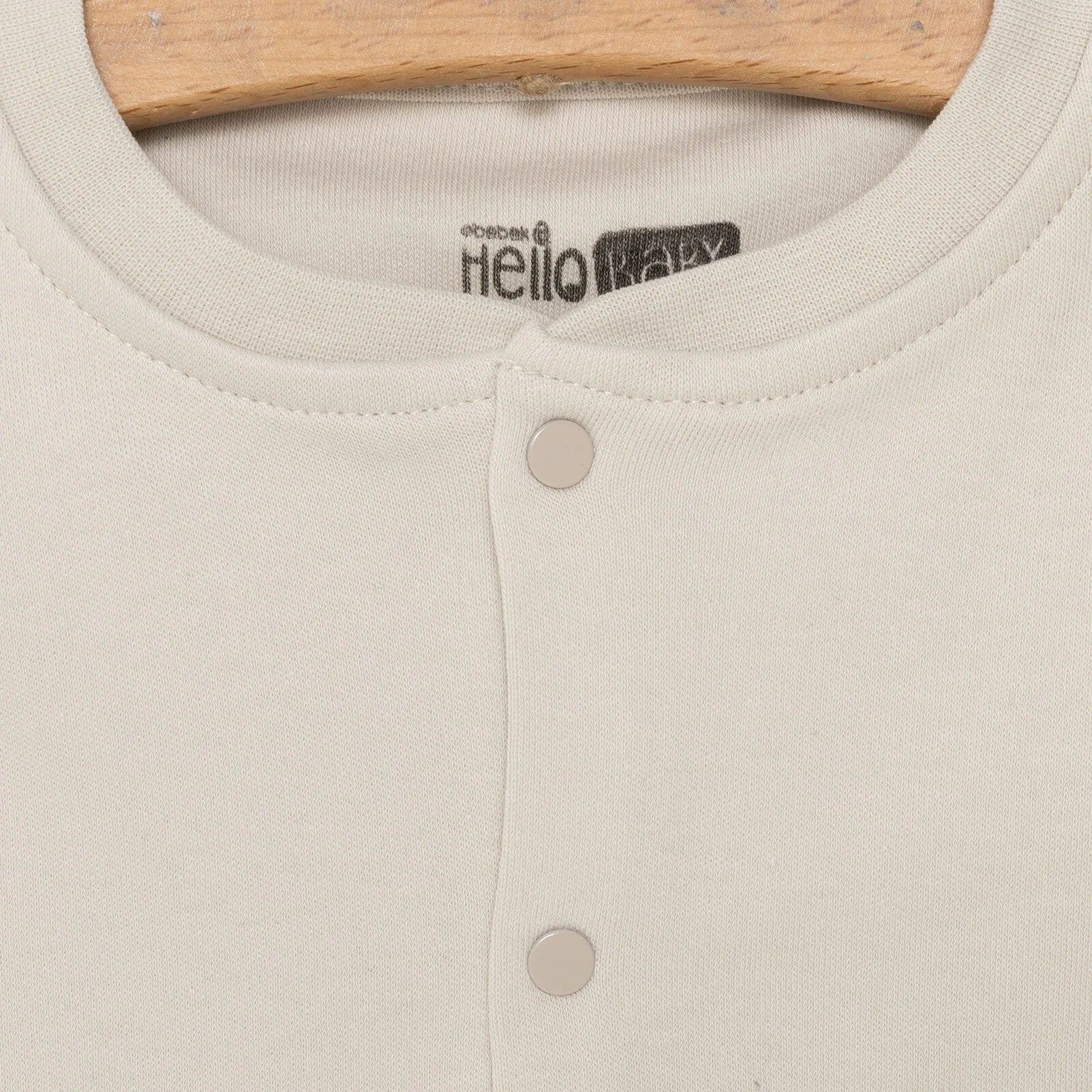 HelloBaby Baby Boy Ribbed Cardigan - Beige - mezetto ebebek ebebek