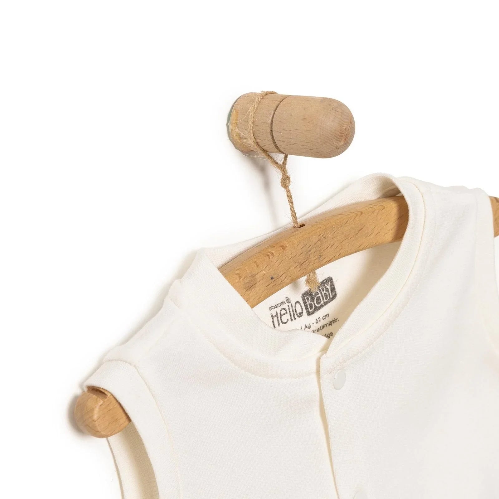 HelloBaby Baby Boy Ribbed Cardigan - Ecru - mezetto ebebek ebebek