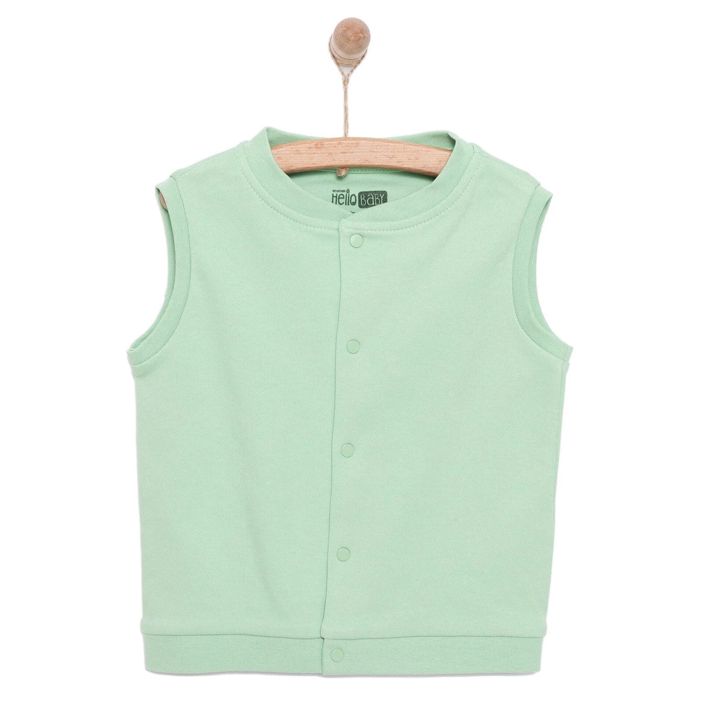 HelloBaby Baby Boy Ribbed Cardigan - Green - mezetto ebebek ebebek