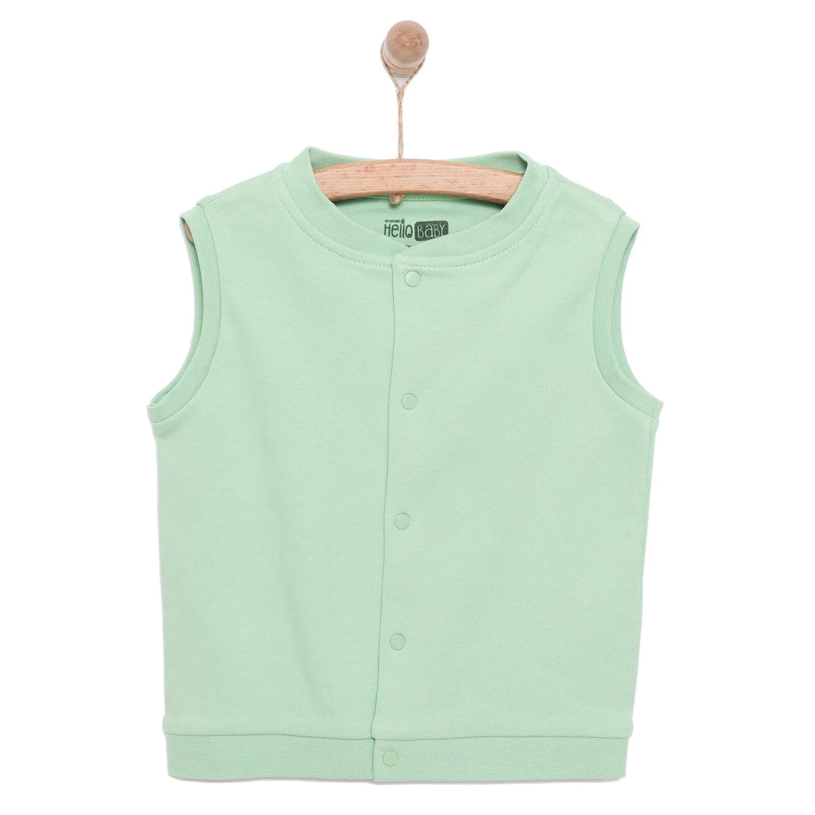 HelloBaby Baby Boy Ribbed Cardigan - Green - mezetto ebebek ebebek