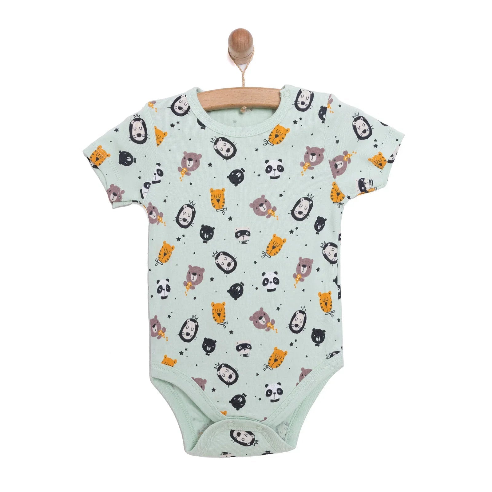 HelloBaby Baby Boy Short Sleeve Body - Multicolour - mezetto ebebek ebebek