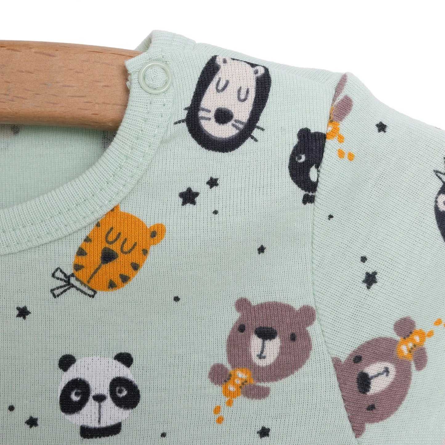 HelloBaby Baby Boy Short Sleeve Body - Multicolour - mezetto ebebek ebebek