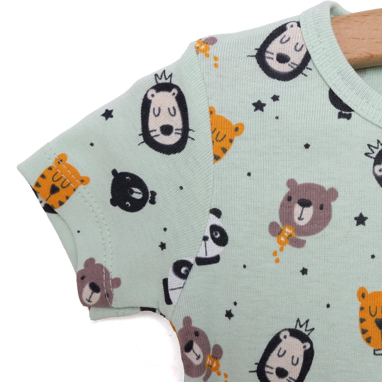 HelloBaby Baby Boy Short Sleeve Body - Multicolour - mezetto ebebek ebebek