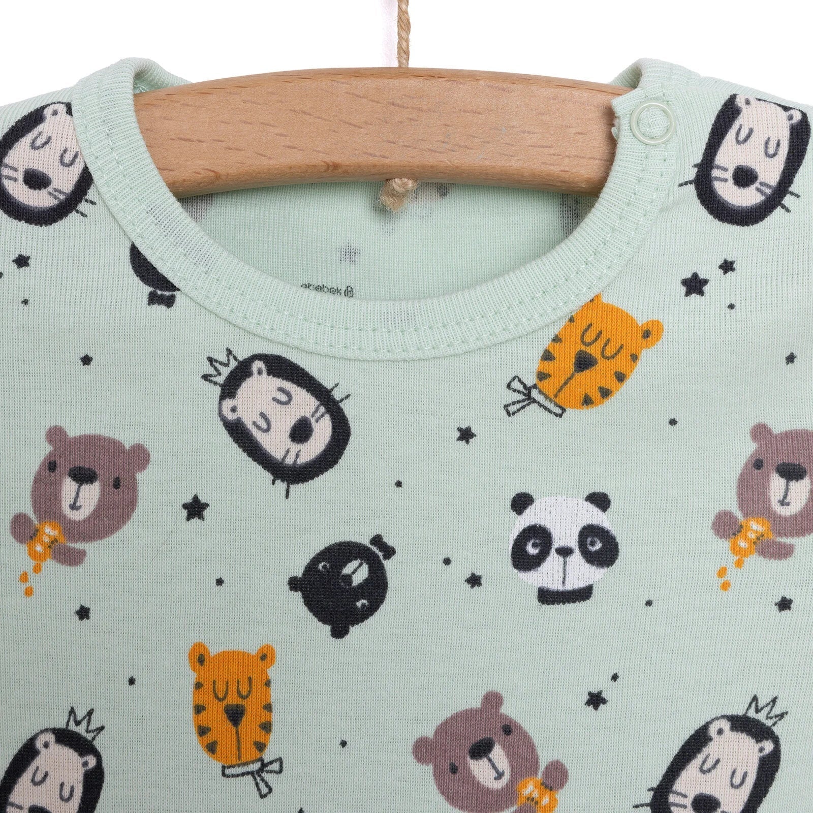 HelloBaby Baby Boy Short Sleeve Body - Multicolour - mezetto ebebek ebebek