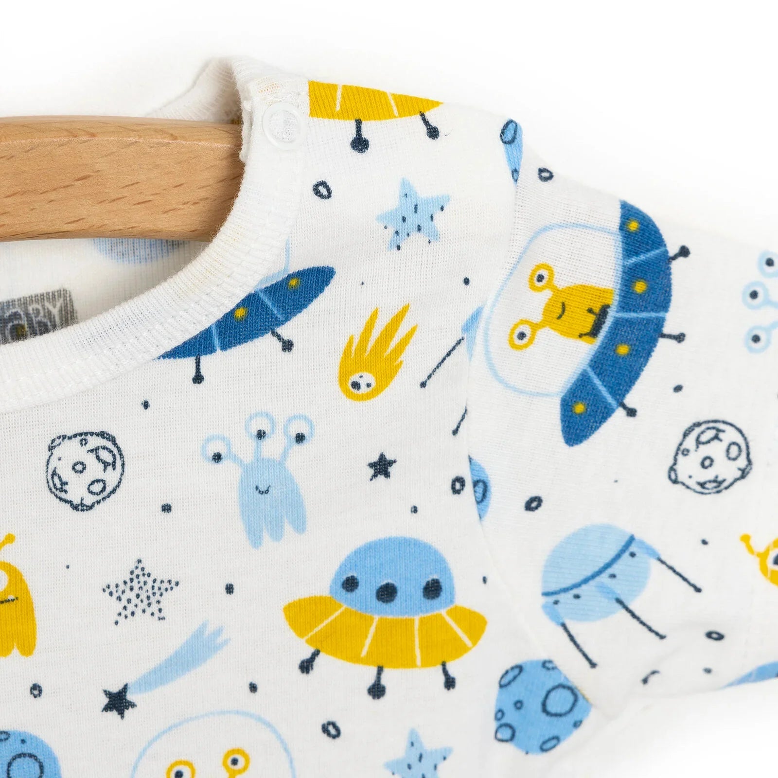 HelloBaby Baby Boy Short Sleeve Body - White - mezetto ebebek ebebek