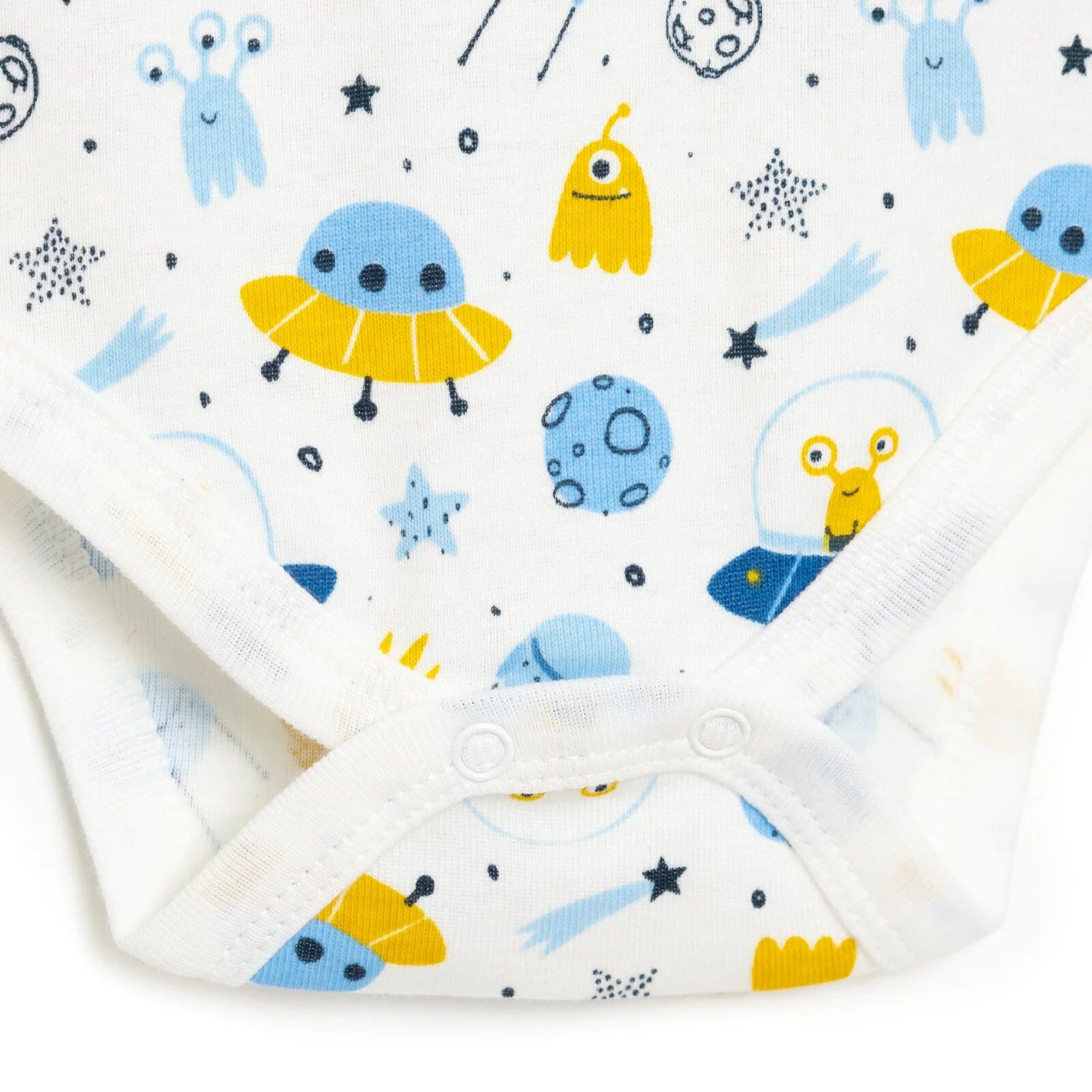 HelloBaby Baby Boy Short Sleeve Body - White - mezetto ebebek ebebek