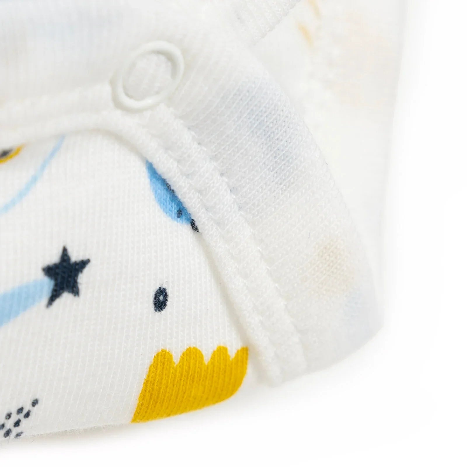 HelloBaby Baby Boy Short Sleeve Body - White - mezetto ebebek ebebek
