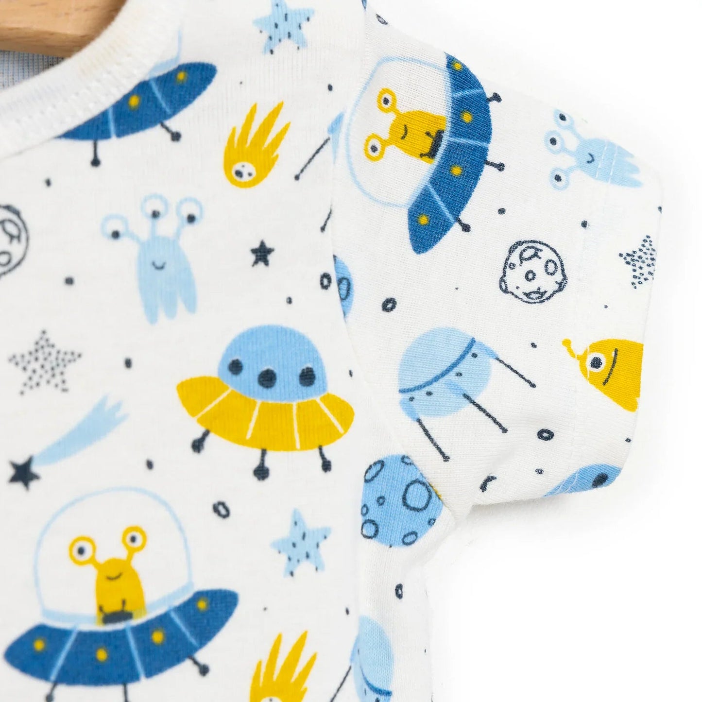 HelloBaby Baby Boy Short Sleeve Body - White - mezetto ebebek ebebek