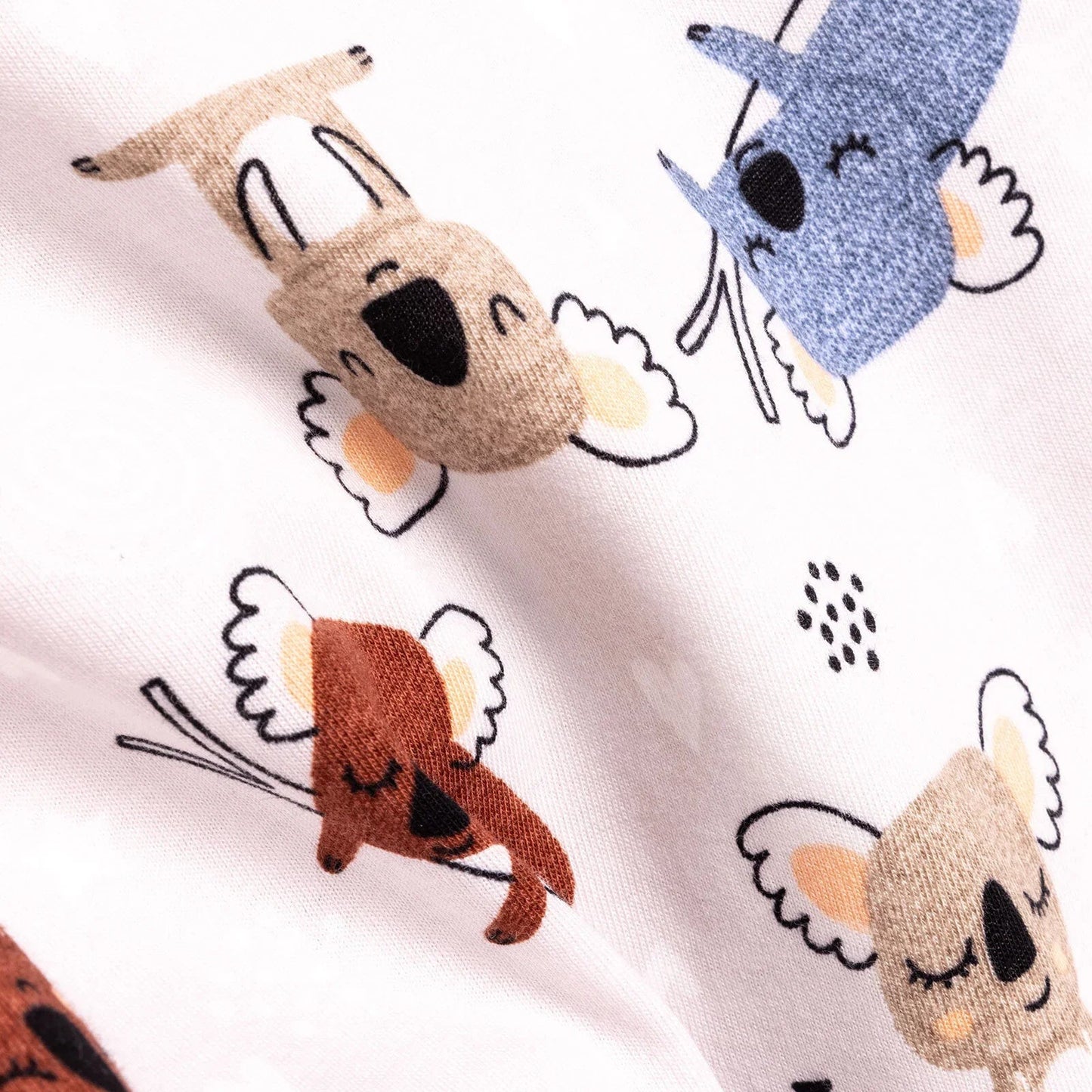 HelloBaby Baby Boy Short Sleeve Pyjamas Set - Beige - mezetto ebebek ebebek