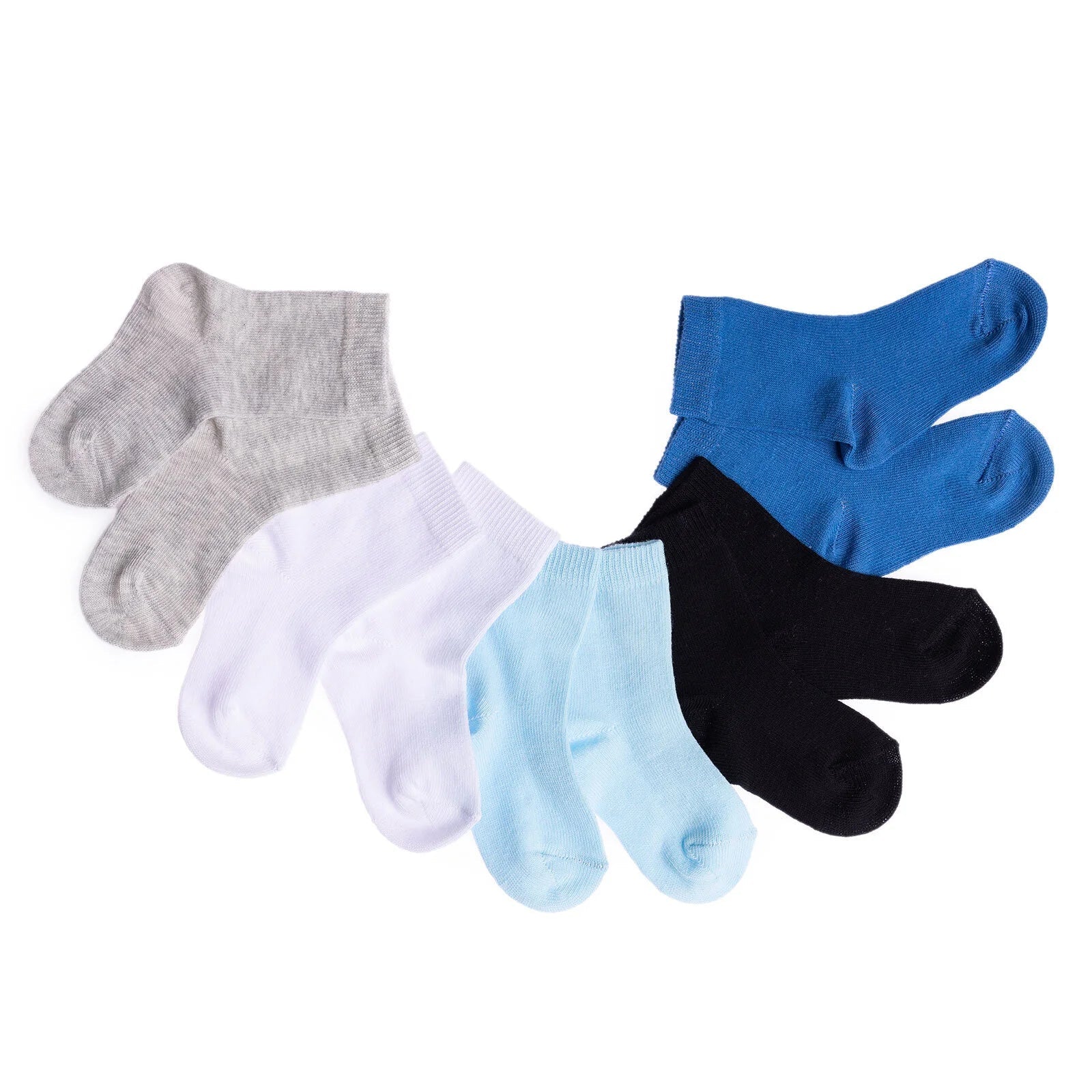 HelloBaby Baby Boy Socks 5 pcs - Blue - mezetto ebebek ebebek
