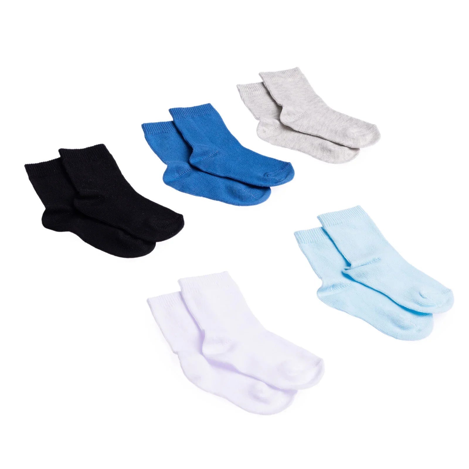 HelloBaby Baby Boy Socks 5 pcs - Blue - mezetto ebebek ebebek