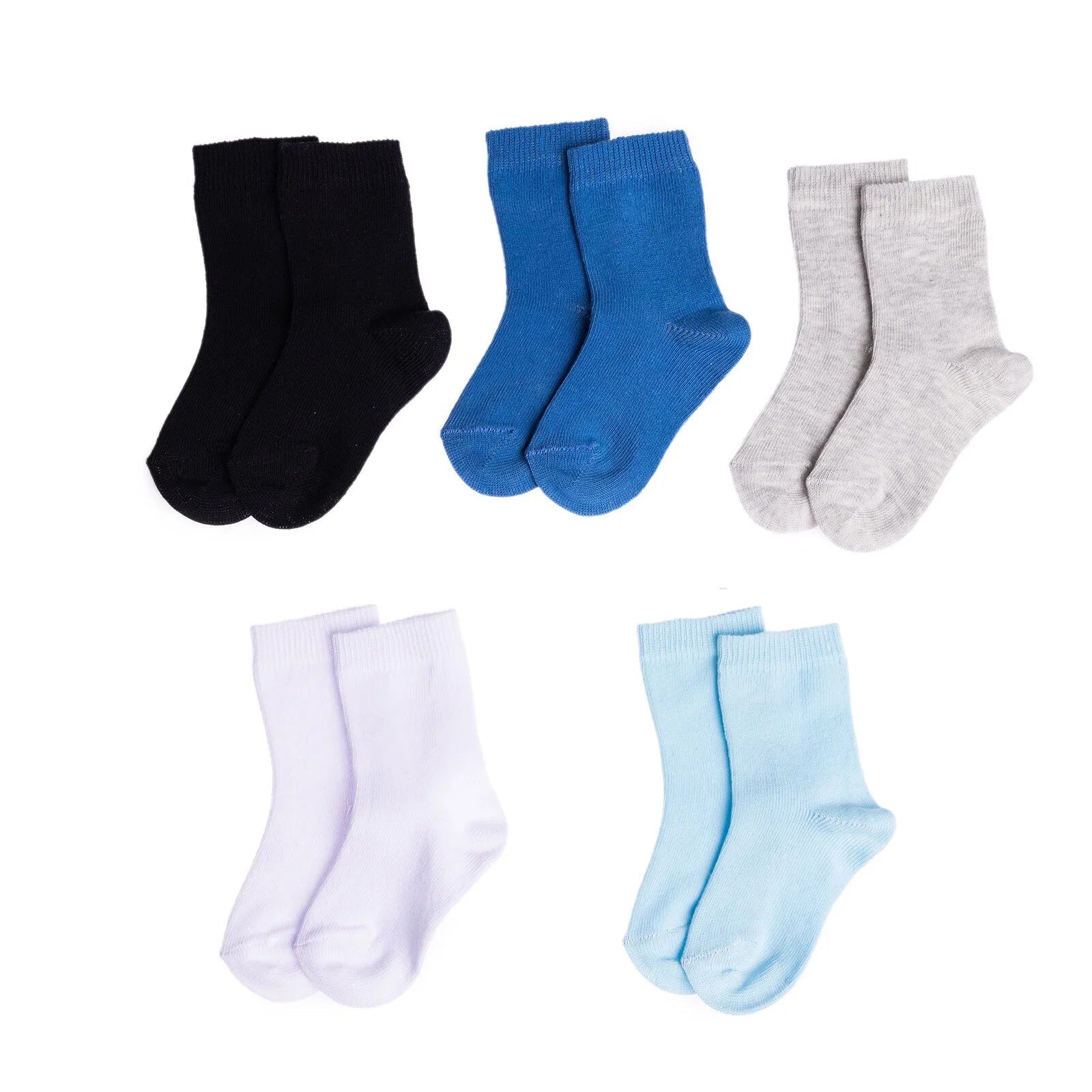 HelloBaby Baby Boy Socks 5 pcs - Blue - mezetto ebebek ebebek