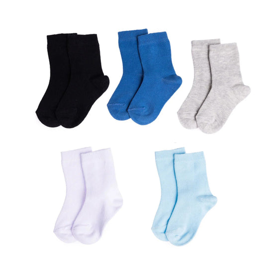 HelloBaby Baby Boy Socks 5 pcs - Blue - mezetto ebebek ebebek