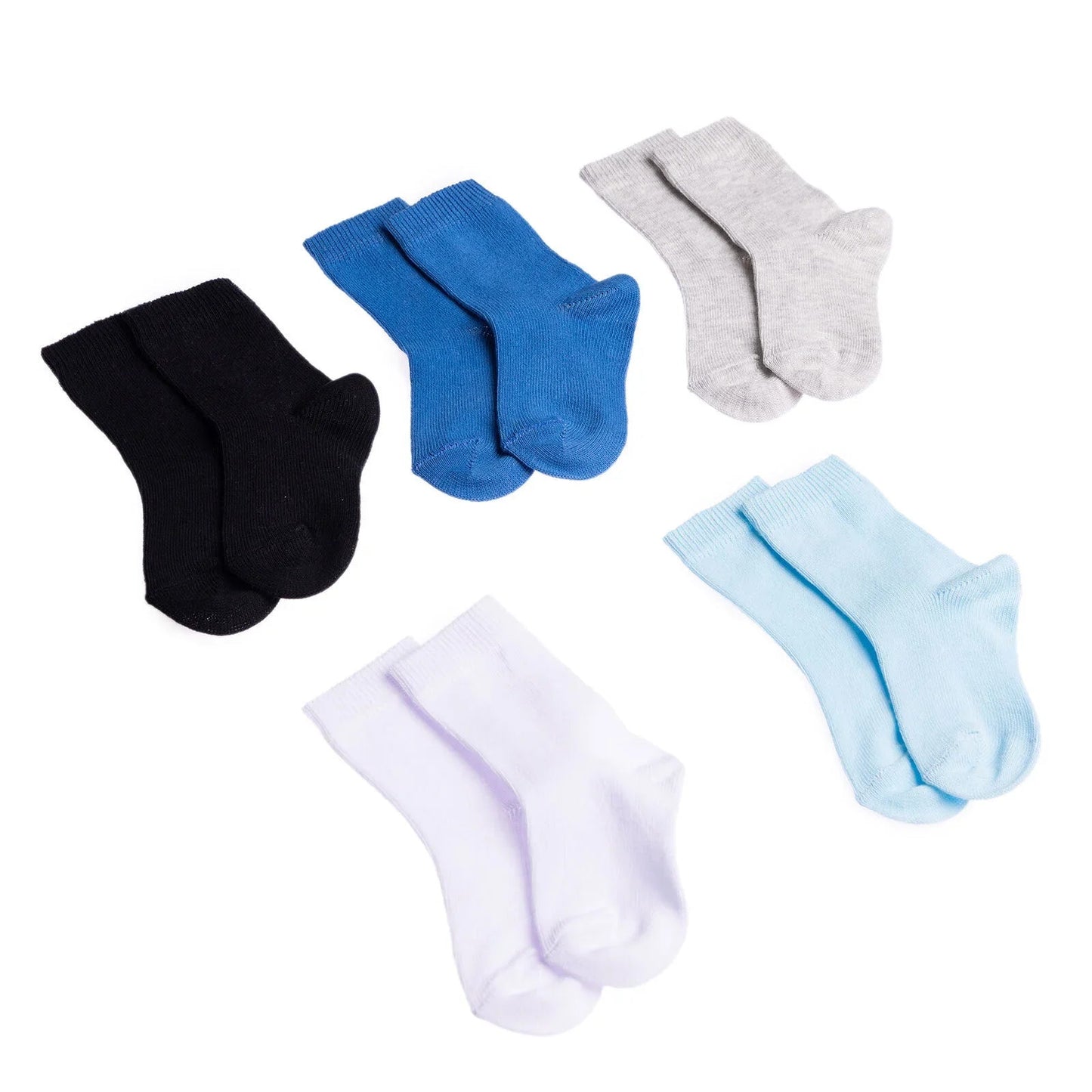 HelloBaby Baby Boy Socks 5 pcs - Blue - mezetto ebebek ebebek