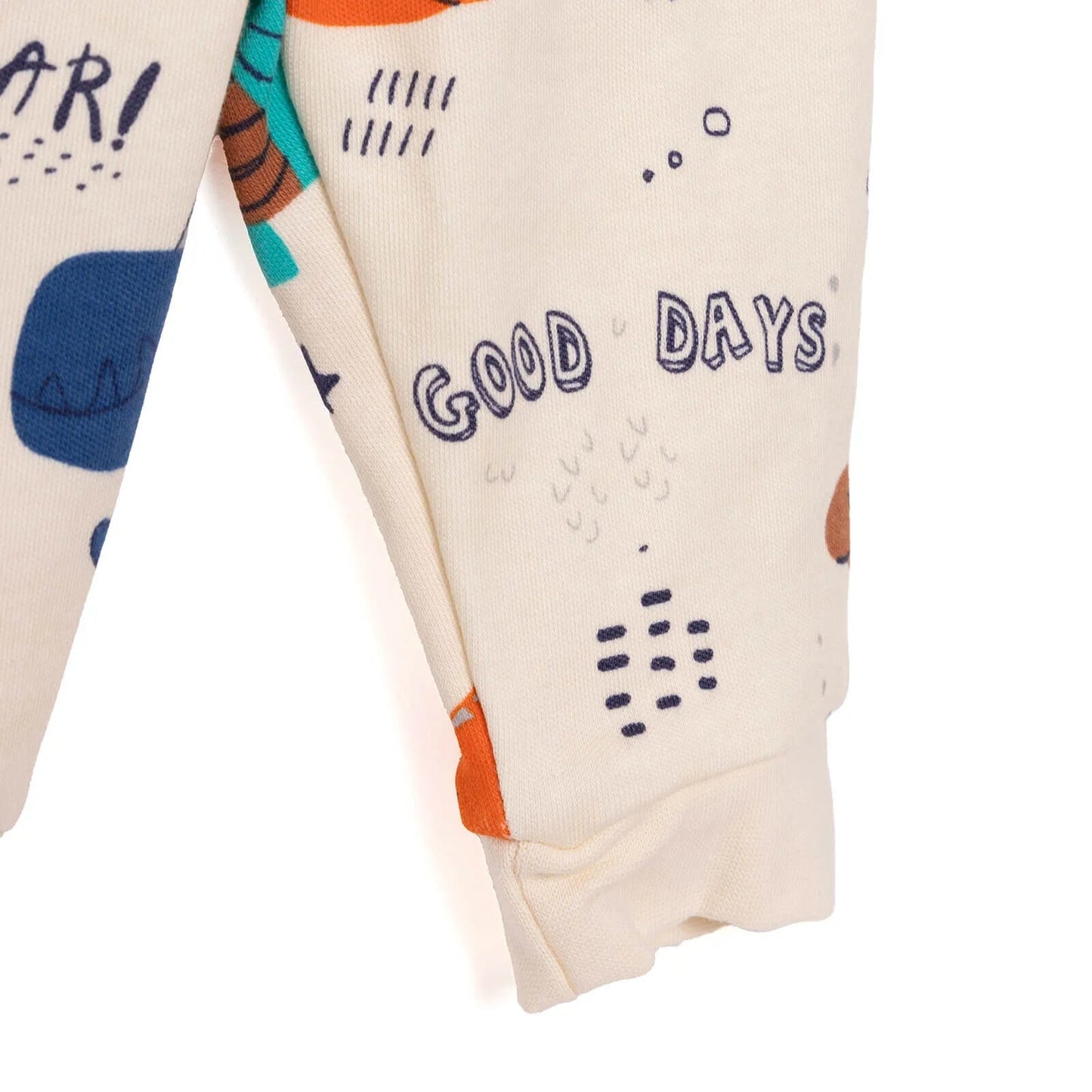 HelloBaby Baby Boy Sweatshirt Footless Bottom - Printed - mezetto ebebek ebebek