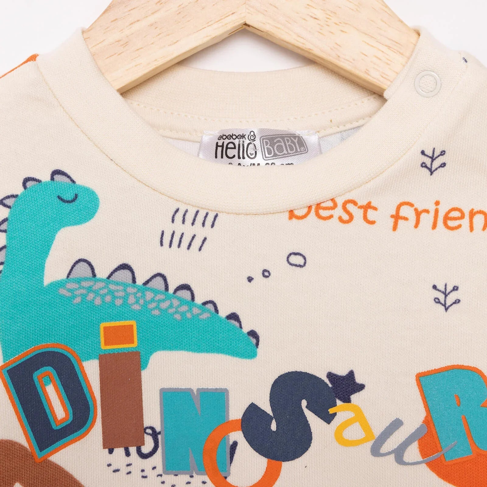 HelloBaby Baby Boy Sweatshirt Footless Bottom - Printed - mezetto ebebek ebebek