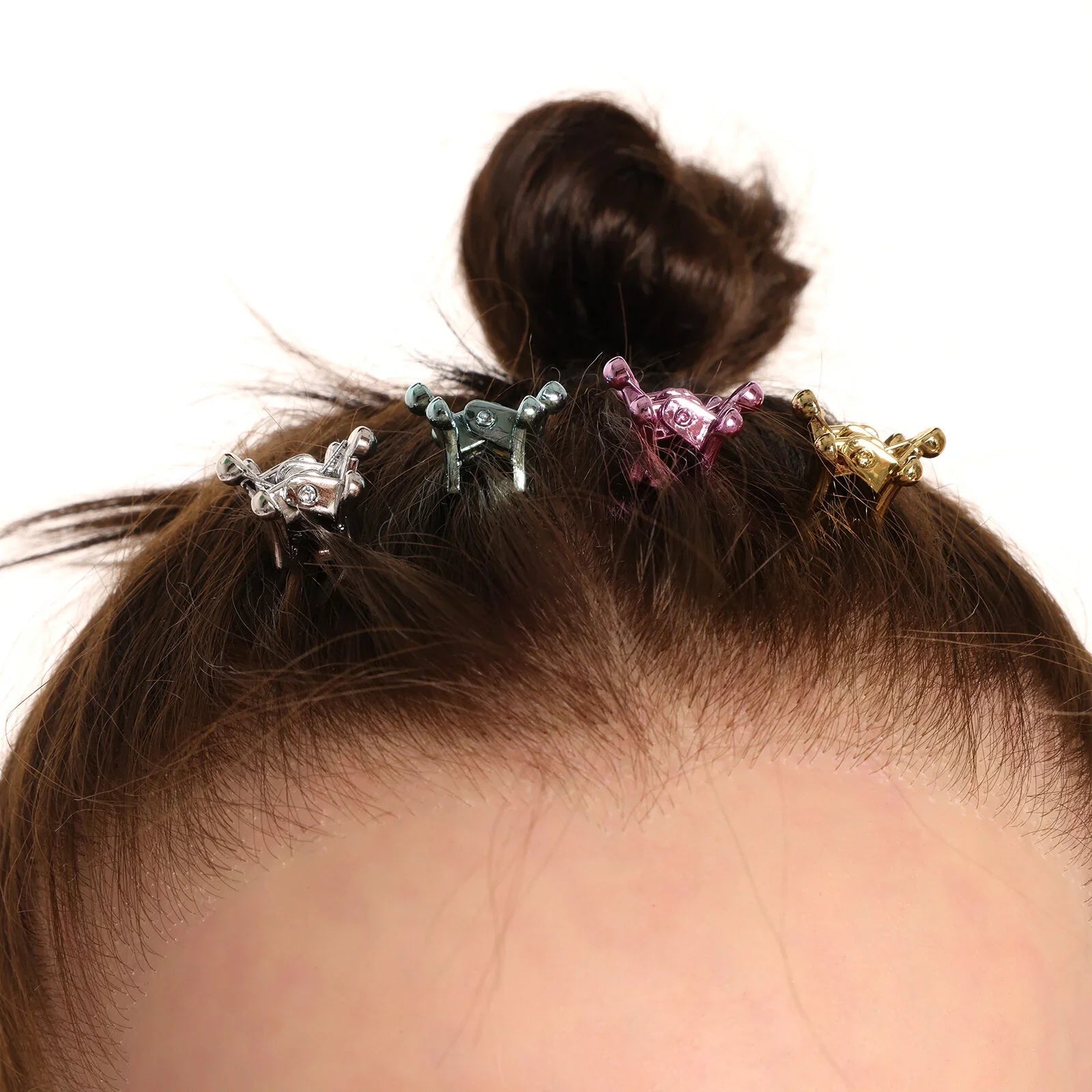 HelloBaby Baby Girl 10 Pcs Hair Clips - Pink - mezetto ebebek ebebek