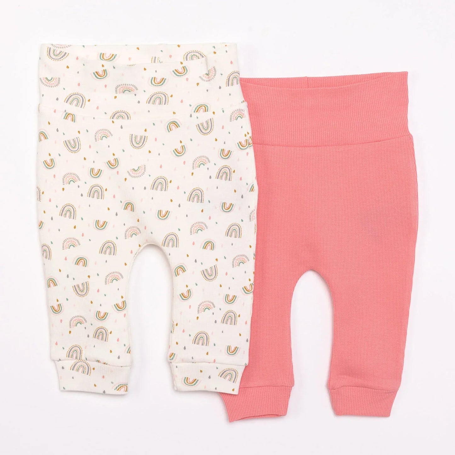 HelloBaby Baby Girl 2pcs Leggings - Light Pink - mezetto ebebek ebebek