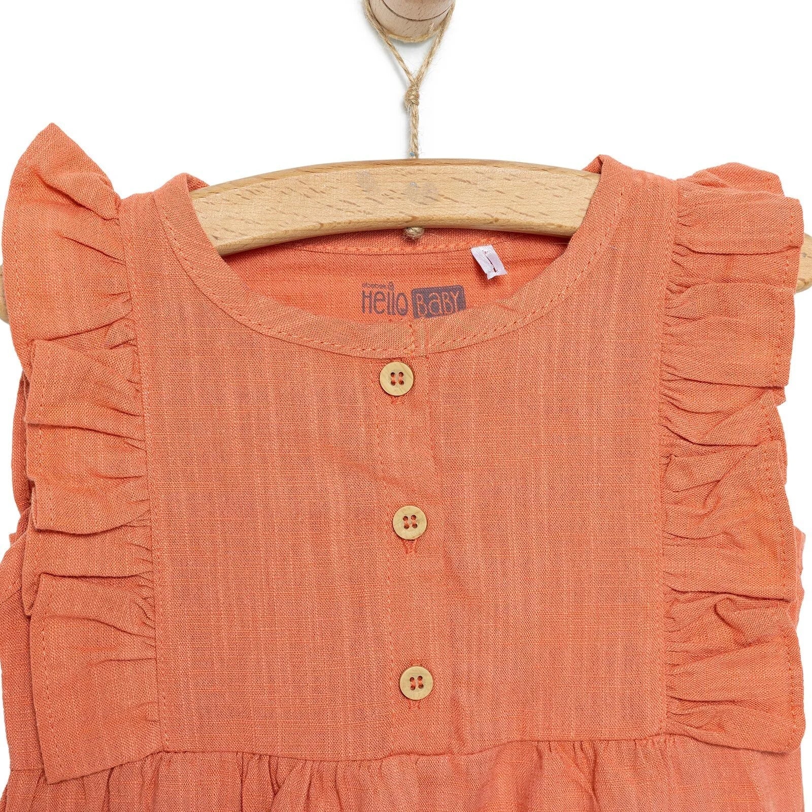 HelloBaby Baby Girl Athlete Bodysuit - Vermilion - mezetto ebebek ebebek