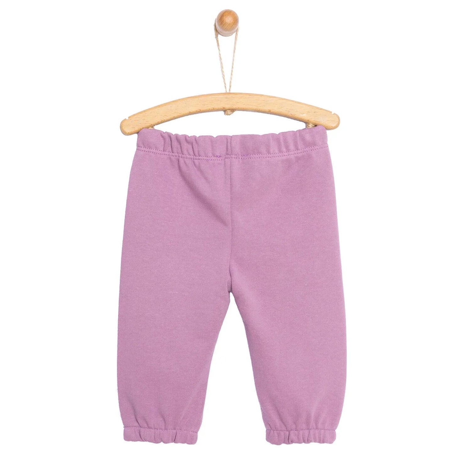 HelloBaby Baby Girl Basic Joggers - Purple - mezetto ebebek ebebek