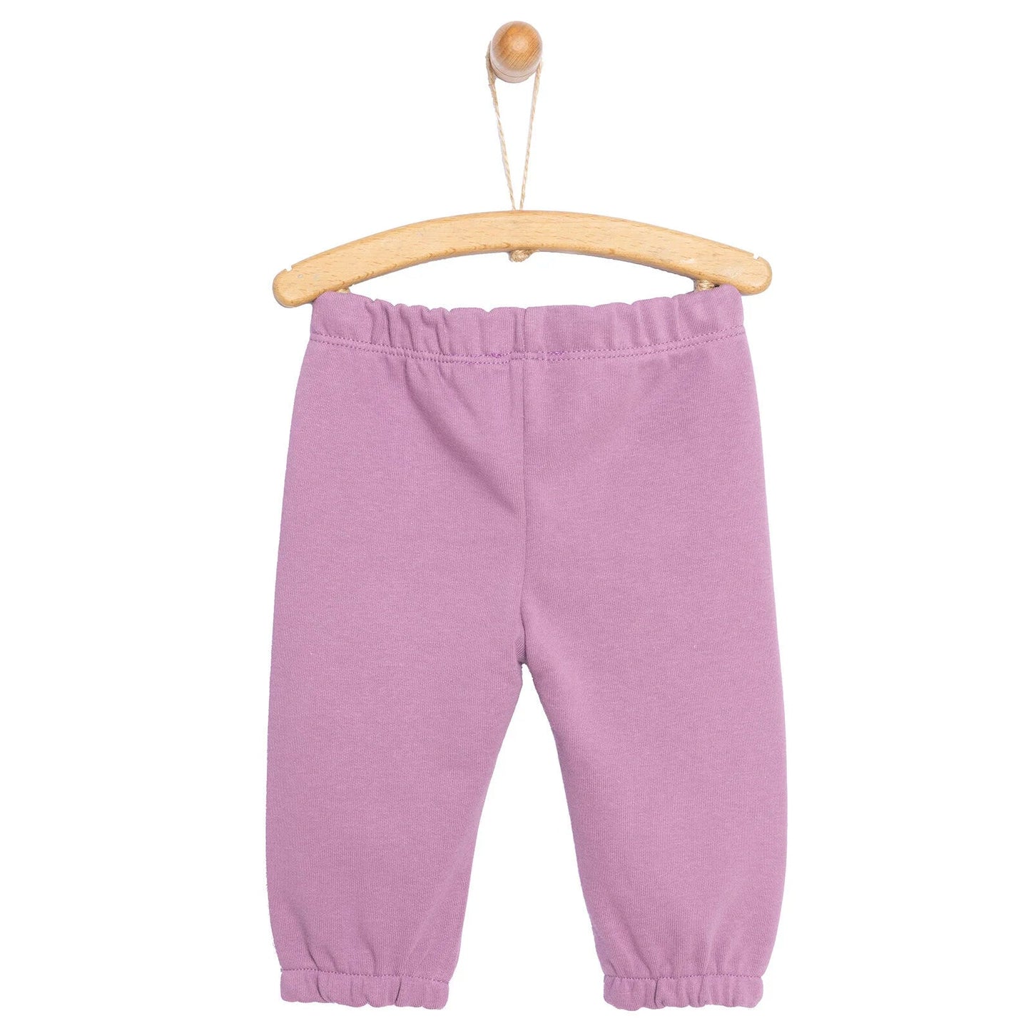 HelloBaby Baby Girl Basic Joggers - Purple - mezetto ebebek ebebek