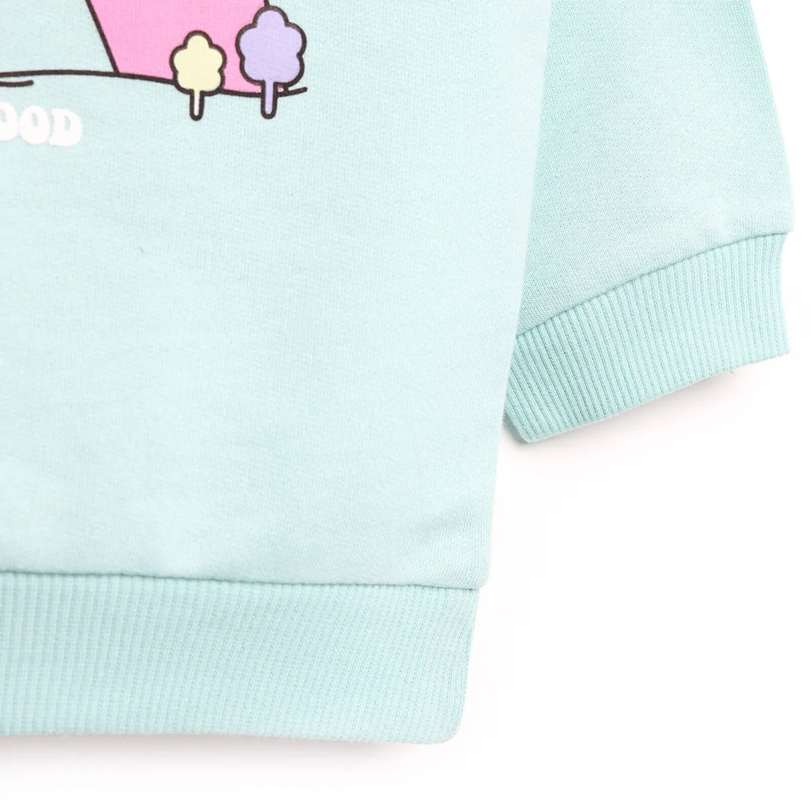 HelloBaby Baby Girl Basic Mint Sweatshirt - Multicolour - mezetto ebebek ebebek