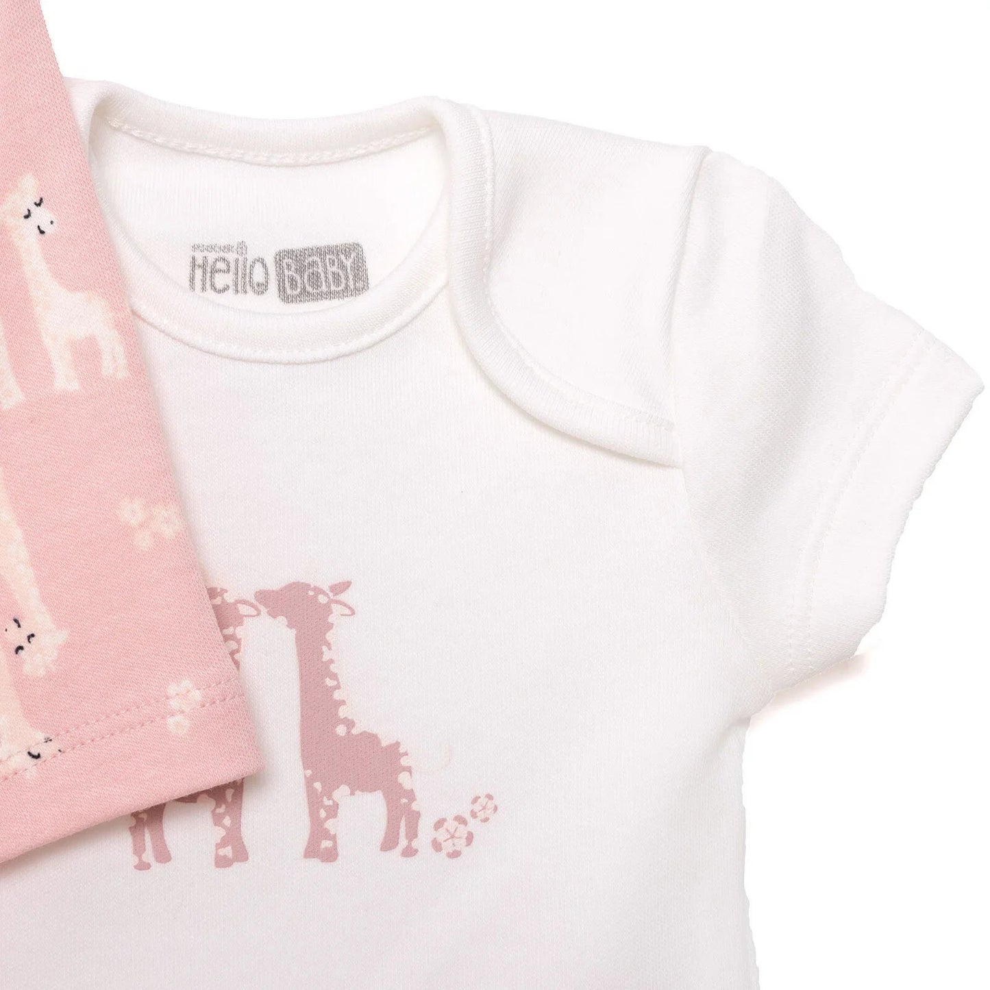 HelloBaby Baby Girl Body - Jumpsuit - Hat - Salmon - mezetto ebebek ebebek