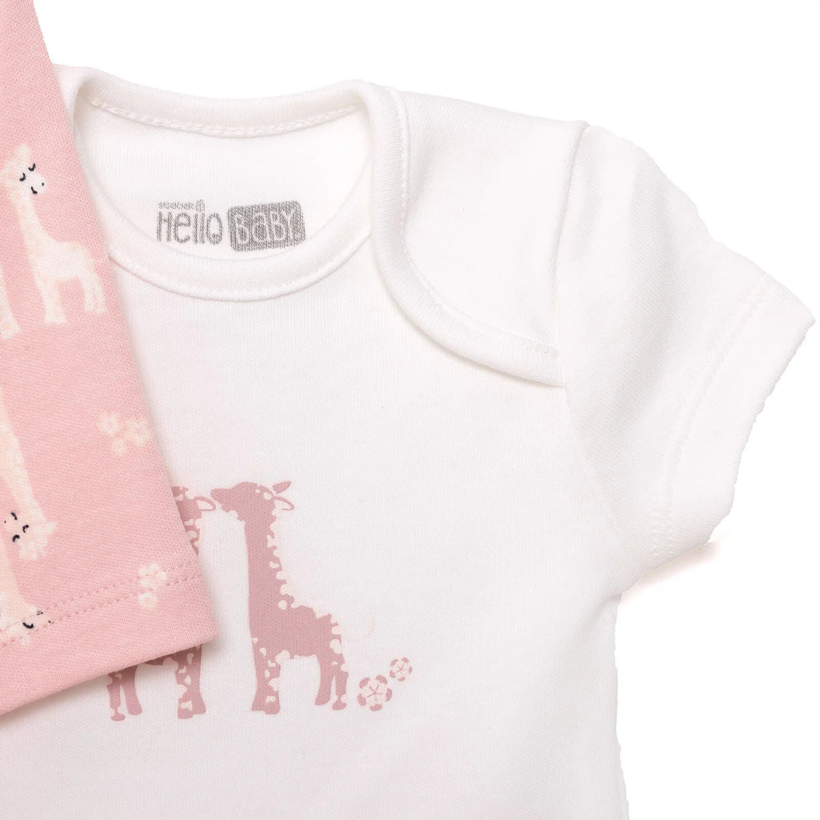 HelloBaby Baby Girl Body - Jumpsuit - Hat - Salmon - mezetto ebebek ebebek