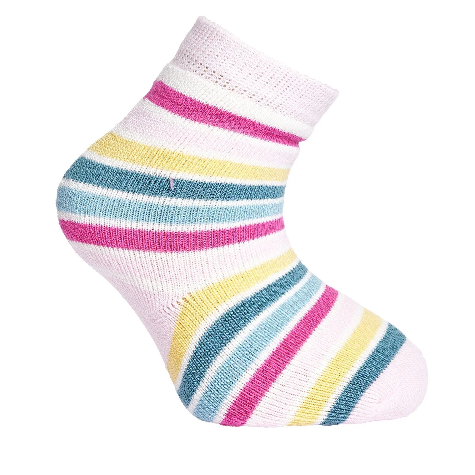 HelloBaby Baby Girl Chenille Socks 3 Pcs - Light Pink - mezetto ebebek ebebek