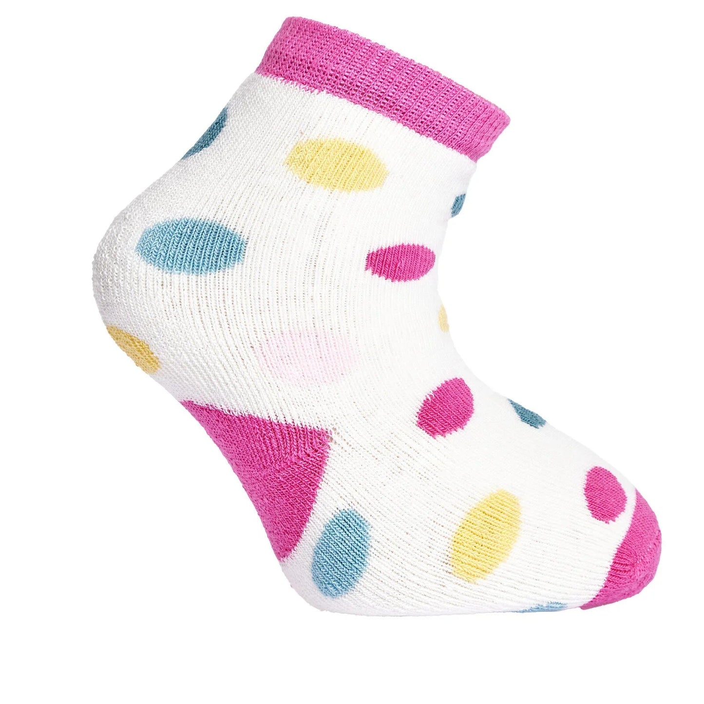 HelloBaby Baby Girl Chenille Socks 3 Pcs - Light Pink - mezetto ebebek ebebek