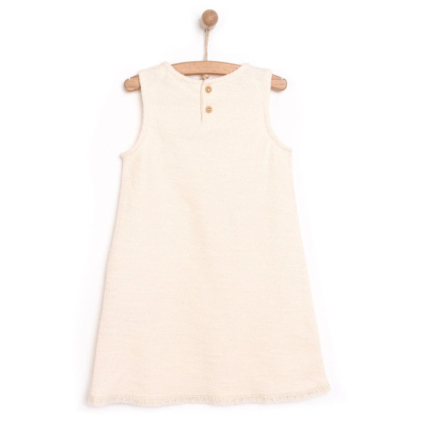 HelloBaby Baby Girl Dress - Ecru - mezetto ebebek ebebek