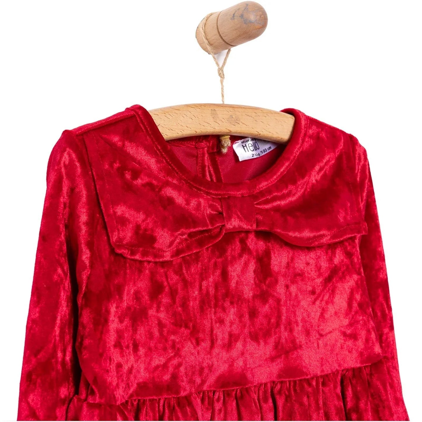 HelloBaby Baby Girl Dress - Red - mezetto ebebek ebebek