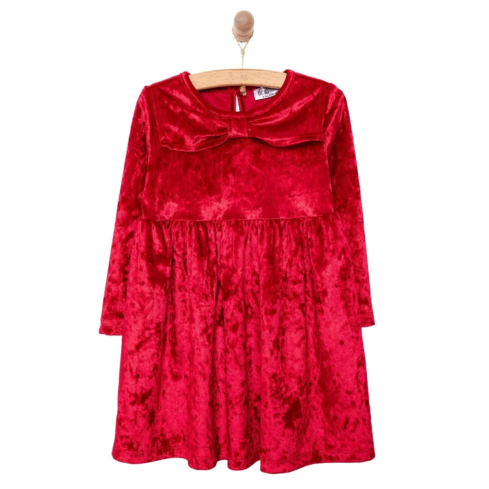 HelloBaby Baby Girl Dress - Red - mezetto ebebek ebebek