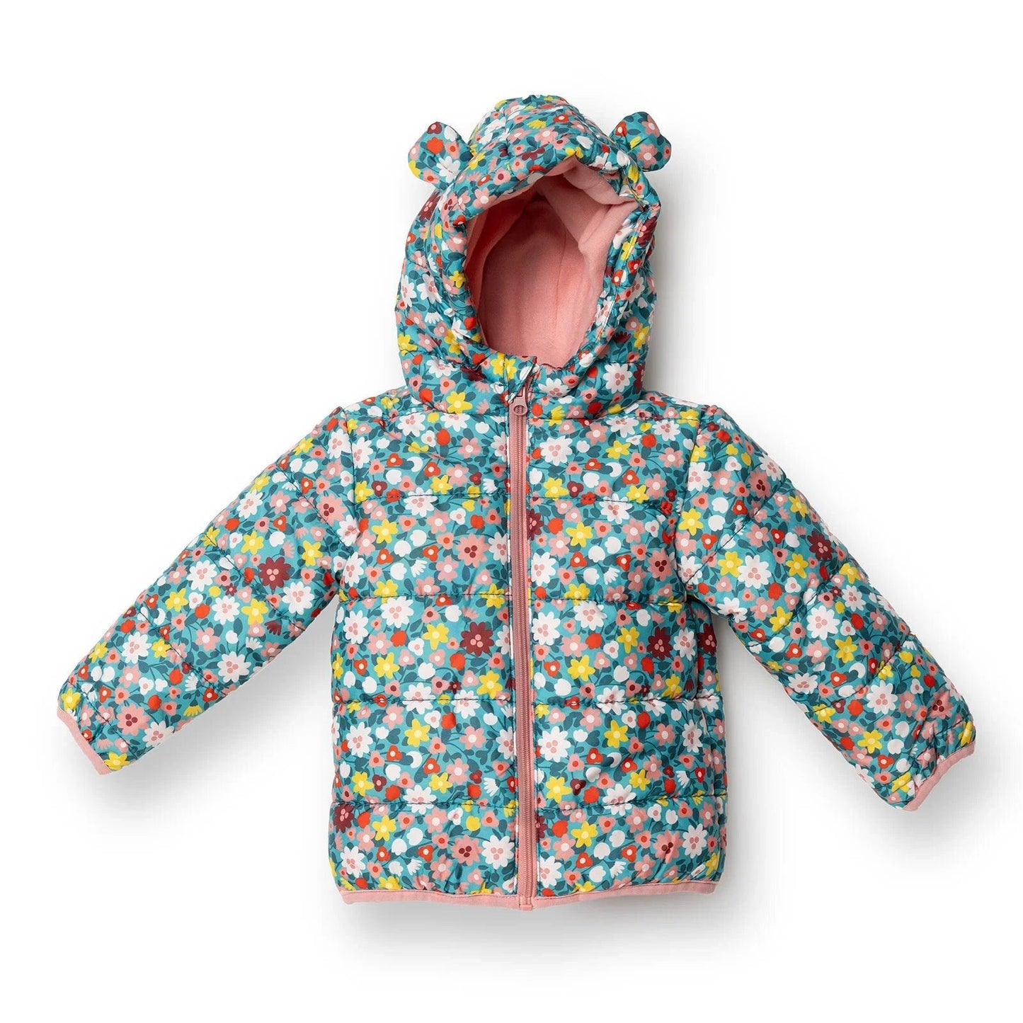 HelloBaby Baby Girl Floral Printed Coat - Printed - mezetto ebebek ebebek