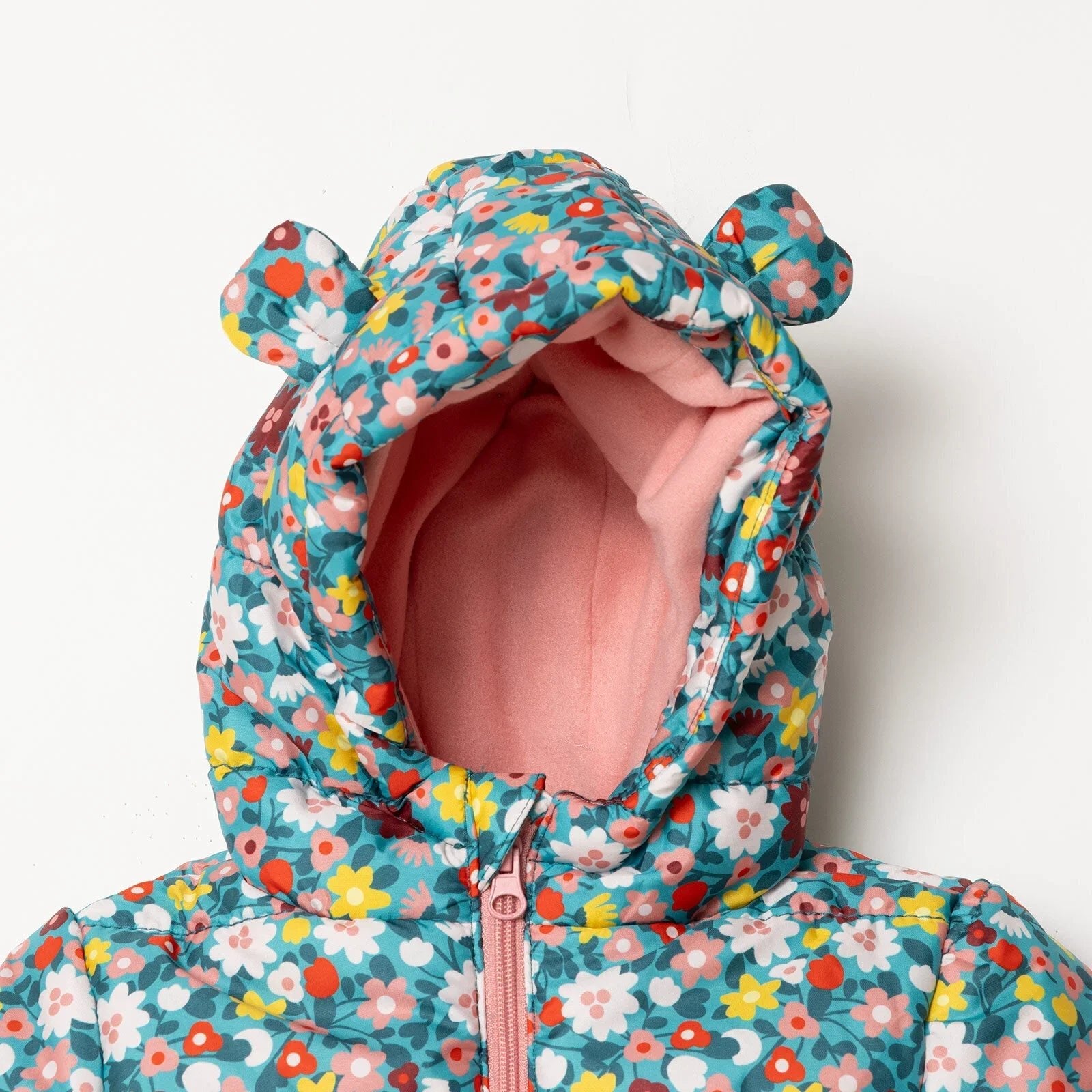 HelloBaby Baby Girl Floral Printed Coat - Printed - mezetto ebebek ebebek