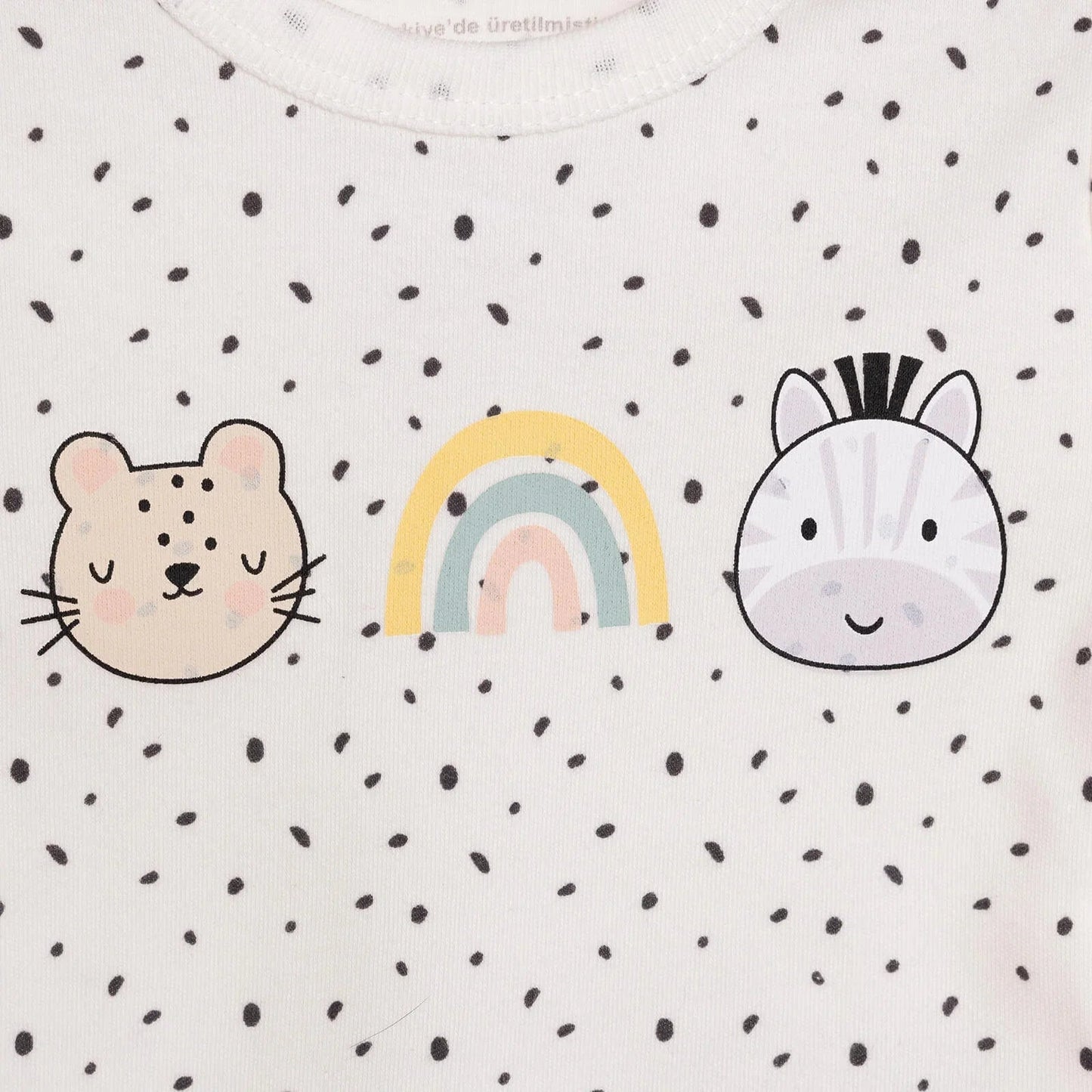 HelloBaby Baby Girl Long Sleeve Body - Ecru - mezetto ebebek ebebek