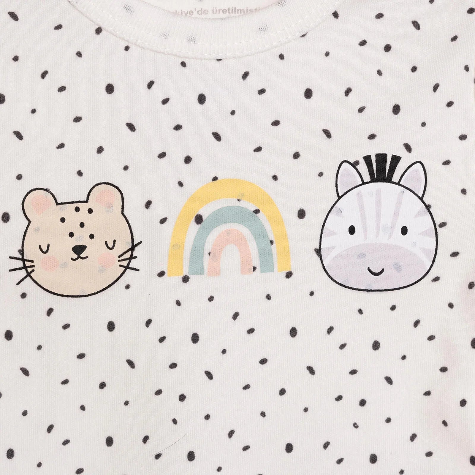 HelloBaby Baby Girl Long Sleeve Body - Ecru - mezetto ebebek ebebek