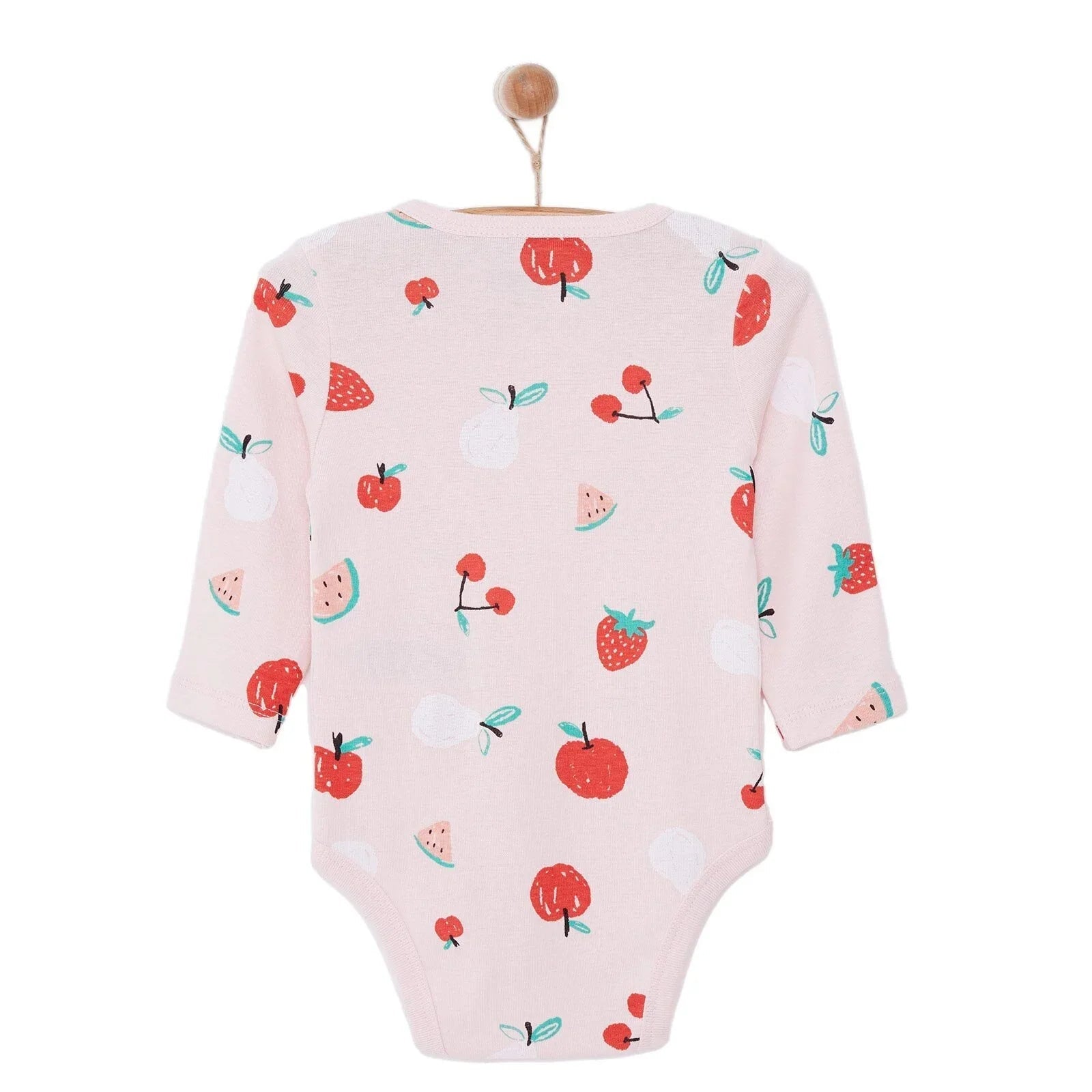 HelloBaby Baby Girl Long Sleeve Body - Pink - mezetto ebebek ebebek