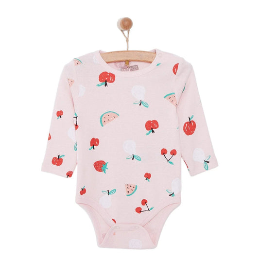 HelloBaby Baby Girl Long Sleeve Body - Pink - mezetto ebebek ebebek