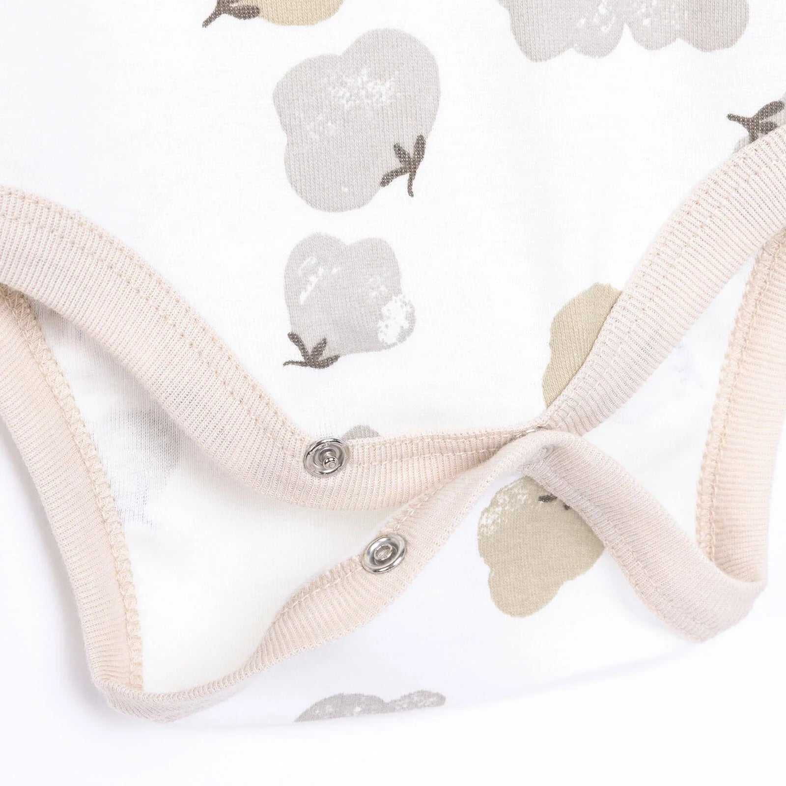 HelloBaby Baby Girl Long Sleeve Bodysuit 2 pcs - Beige - mezetto ebebek ebebek