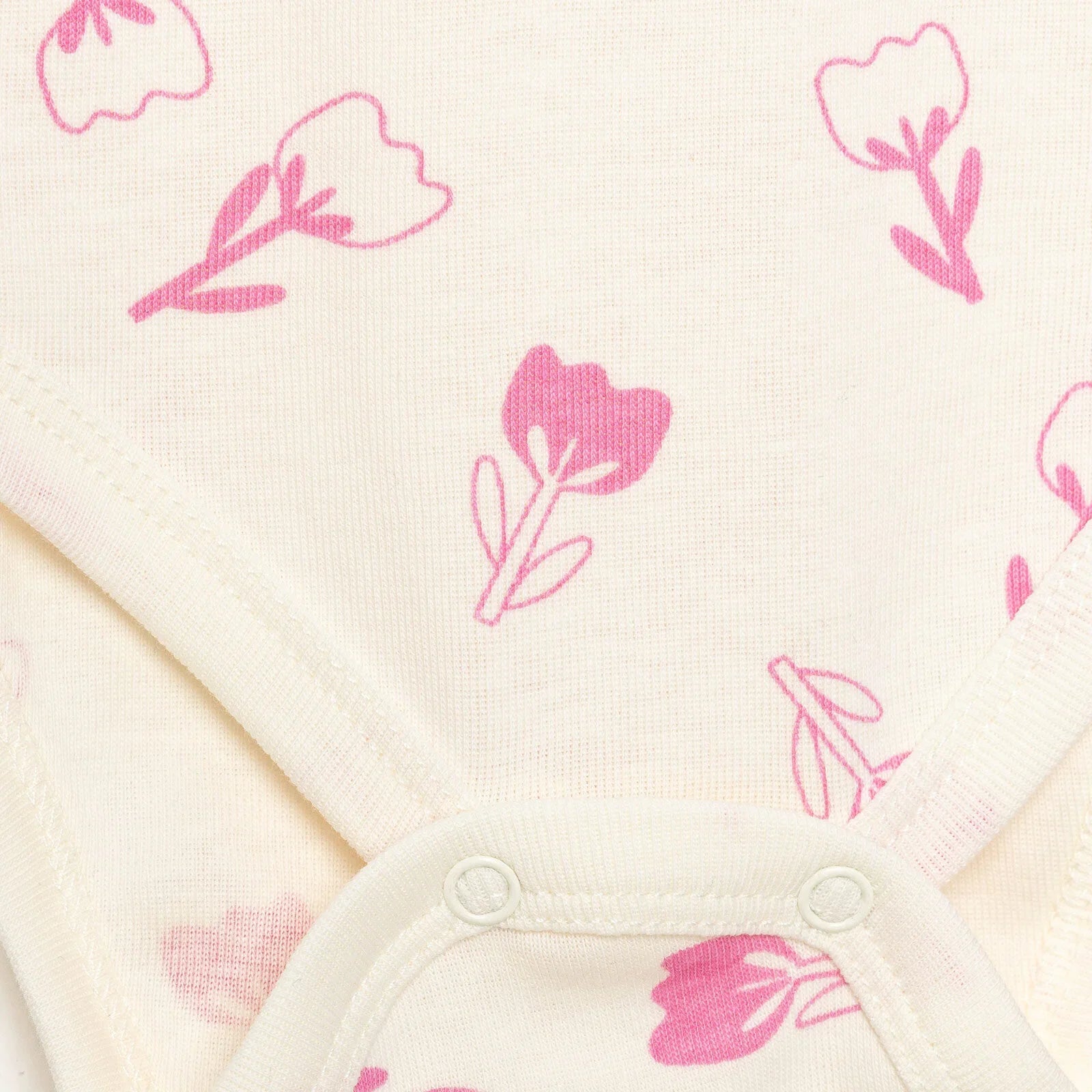 HelloBaby Baby Girl Long Sleeve Bodysuit 2pcs - Pink - mezetto ebebek ebebek