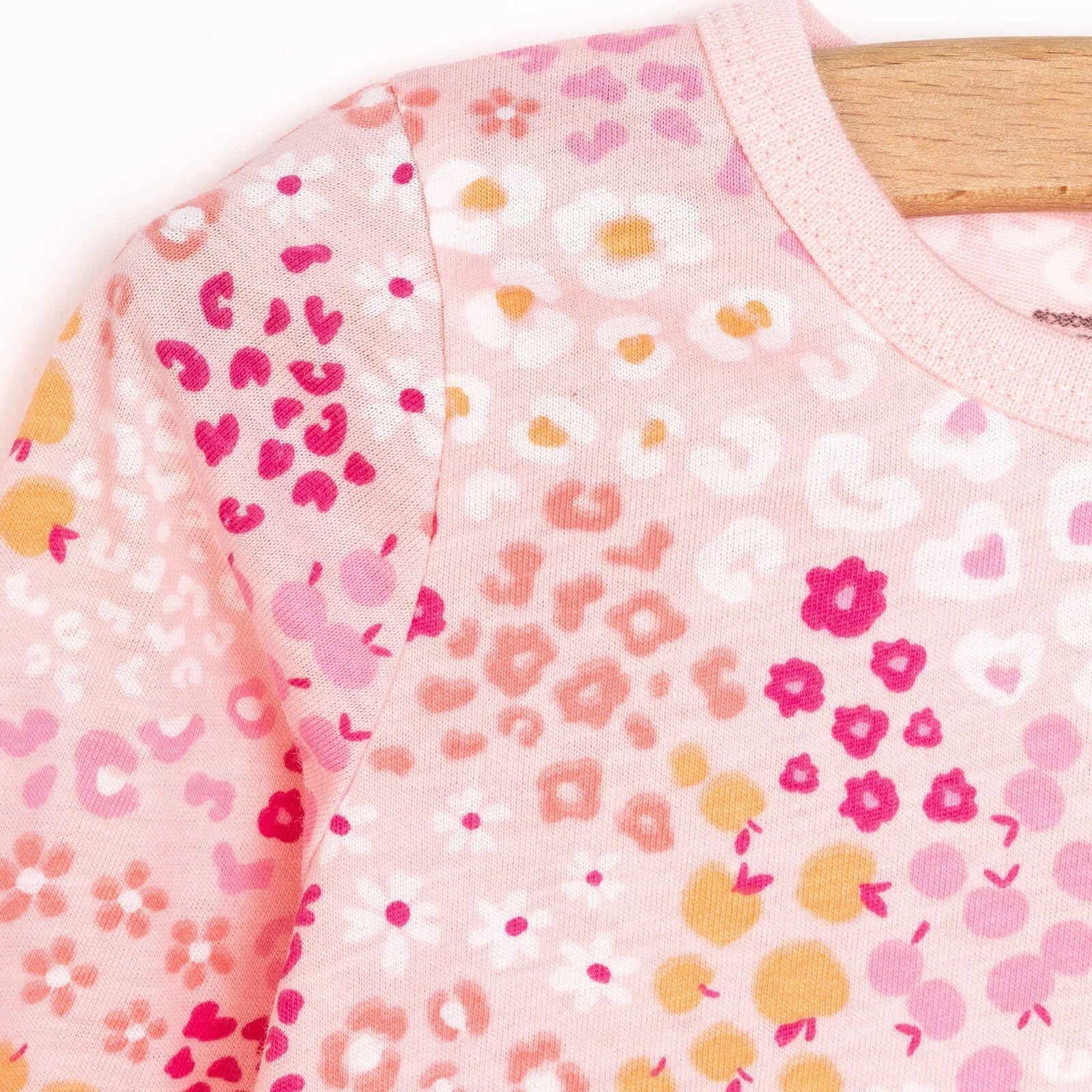 HelloBaby Baby Girl Long Sleeve Pyjamas Set - Dark Pink - mezetto ebebek ebebek