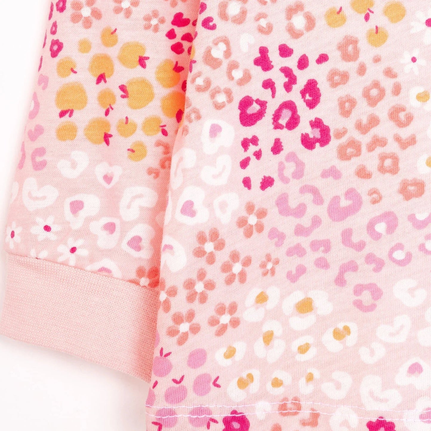 HelloBaby Baby Girl Long Sleeve Pyjamas Set - Dark Pink - mezetto ebebek ebebek