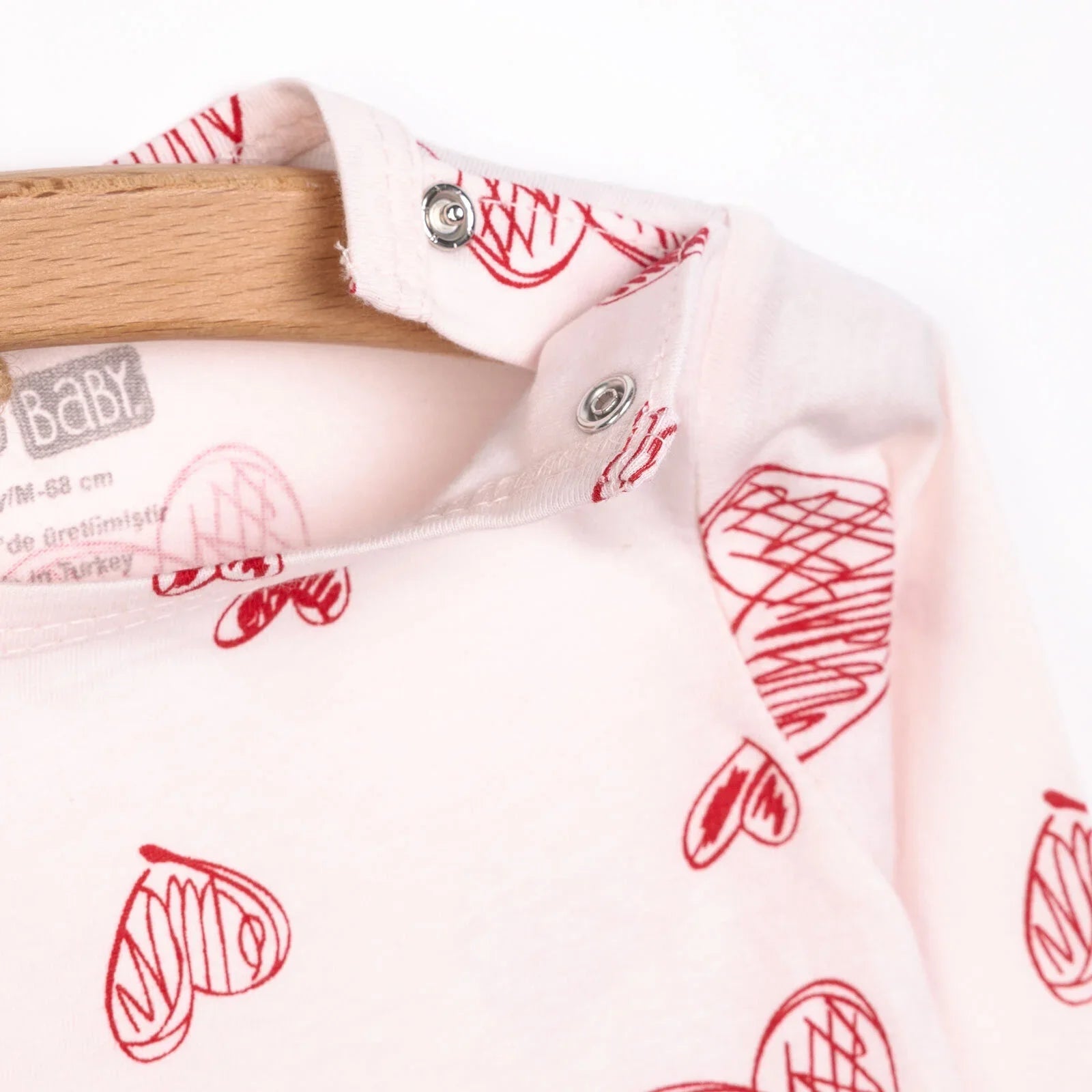 HelloBaby Baby Girl Long Sleeve Pyjamas Set - Light Pink - mezetto ebebek ebebek