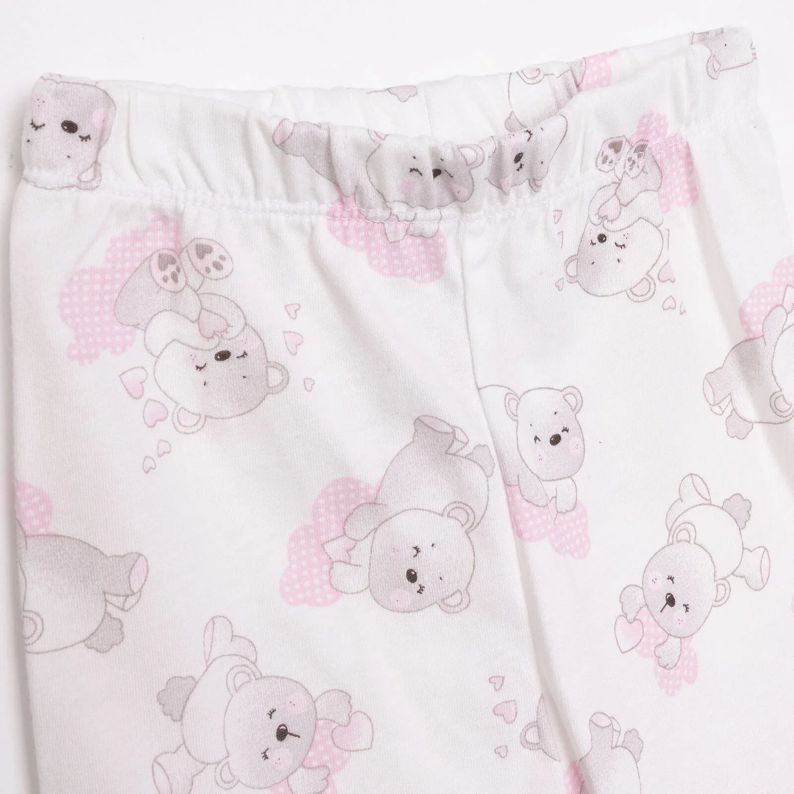 HelloBaby Baby Girl Long Sleeve Pyjamas Set - White - mezetto ebebek ebebek