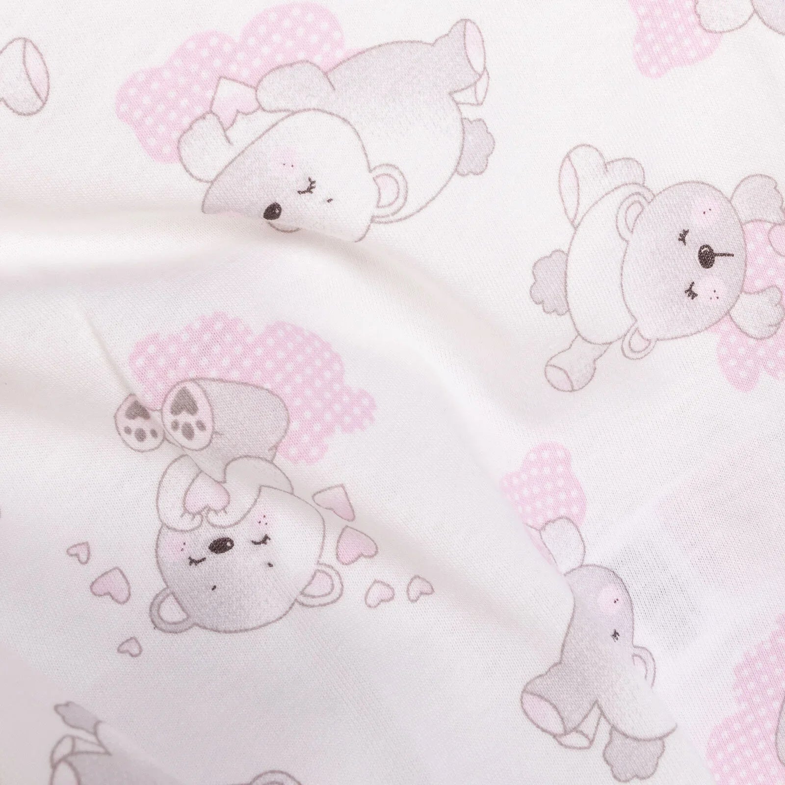 HelloBaby Baby Girl Long Sleeve Pyjamas Set - White - mezetto ebebek ebebek